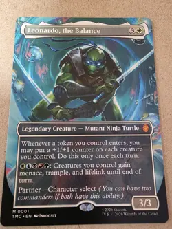 Leonardo, the Balance (0001) Reg (Borderless) Teenage Mutant Ninja Turtles - Mtg - Image 1