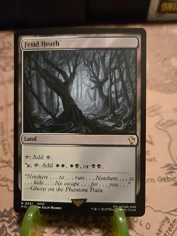 MTG Fetid Heath Commander: Final Fantasy Regular Rare NM - Image 1