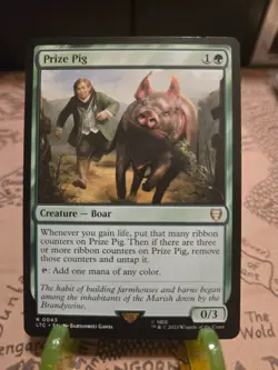MTG Prize Pig Commander: the Lord of the Rings Regular Rare NM - Image 1