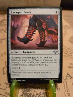 MTG Lavaspur Boots Outlaws of Thunder Junction Regular Uncommon NM - Image 1