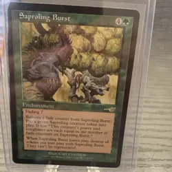 Magic: The Gathering Saproling Burst Rare Green Enchantment Nemesis Regular - Image 1