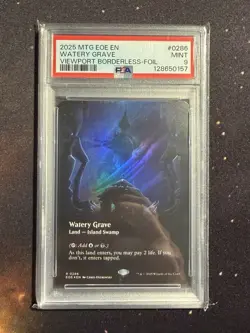 2025 PSA 9 Watery Grave - Borderless Foil #286 EOS MTG - Image 1