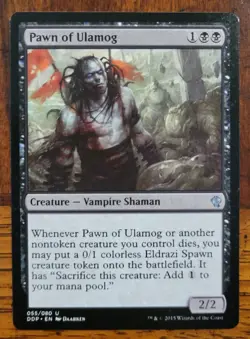 Pawn of Ulamog x1 MTG Duel Deck: Zendikar vs Eldrazi Magic Light Play LP English - Image 1