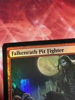 C6631 MTG MAGIC INNISTRAD MIDNIGHT HUNT FALKENRATH PIT FIGHTER #137 FOIL LP RARE - Image 3