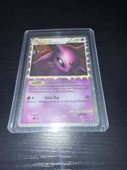 Pokemon Espeon Prime Undaunted 81/90 Ultra Rare Holo 100 HP Card 2010 - Image 1