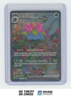 2023 Pokemon Scarlet & Violet 151 Special Illus. Rare Venusaur ex #198/165 - Image 1