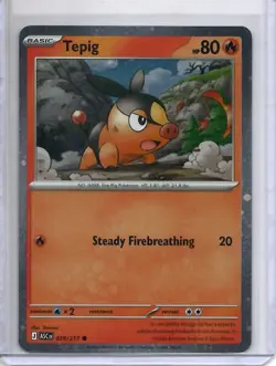 Tepig Cosmos Holo 029/217 Common ME Ascended Heroes Pokemon - Image 1