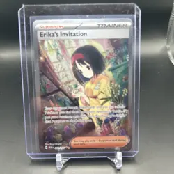 Pokemon TCG Scarlet & Violet Trainer Supporter Erika's Invitation 203/165 - Image 1
