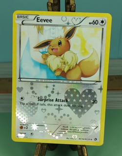 Pokemon Eevee RC14/RC25 Legendary Treasures Radiant Collection Holo Trading Card - Image 1