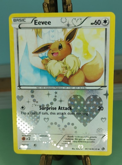 Pokemon Eevee RC14/RC25 Legendary Treasures Radiant Collection Holo Trading Card - Image 2