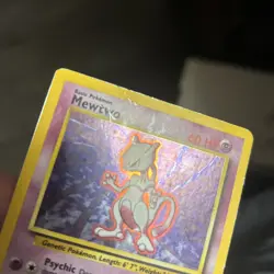 HP Mewtwo Holo Base Set 10/102 Pokemon Card - Image 4