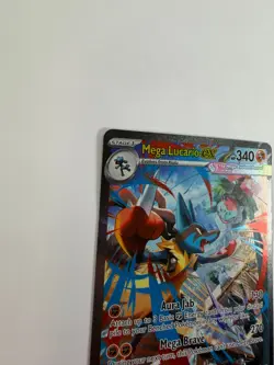 Pokemon Mega Lucario EX 179/132 Full Art Pokemon Card SIR Holo EN - Image 4