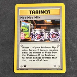 Moo-Moo Milk 101/111 Neo Genesis 1st Edition Uncommon 2000 Pokemon TCG English - Image 1