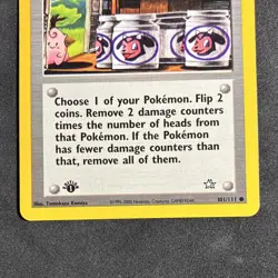 Moo-Moo Milk 101/111 Neo Genesis 1st Edition Uncommon 2000 Pokemon TCG English - Image 3
