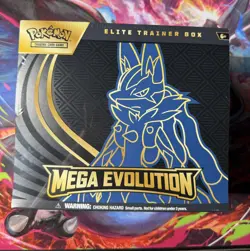 Pokemon TCG – Mega Evolution ETB Elite Trainer Box Lucario- New / Factory Sealed - Image 1
