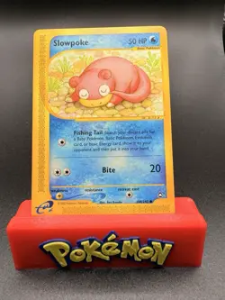 Slowpoke 108/147 Aquapolis Non-Holo 2002 WOTC Vintage E-Reader Pokemon Card NM - Image 1