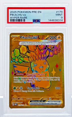 Pikachu ex - Pokemon (2025) Prismatic Evolutions #179 - Secret Hyper Rare - Image 1