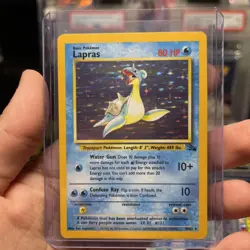 1999 Pokemon Lapras 10/62 Fossil Holo - Image 1