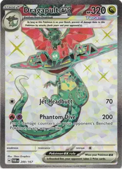 Dragapult ex 200/167 Ultra Rare Twilight Masquerade Pokemon - Image 1