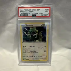 Pokemon Rayquaza Promo SWSH029 Sword & Shield Holo PSA 9 2024 - Image 1