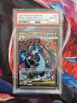 Pokemon Mega Charizard X ex 023 Me: Mega Evolution Promo Holo EX PSA 10 - Image 1