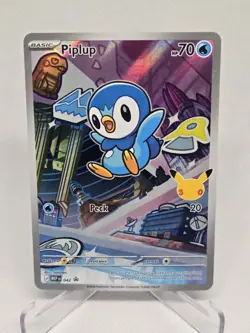 Piplup 2026 Pokemon MEP 042 Promo First Partner Illustration Rare - Image 1