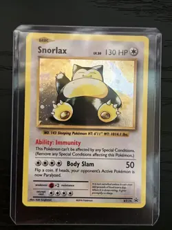 Pokemon TCG Snorlax XY Black Star Promos XY179 - Image 1