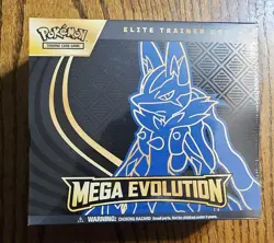Pokemon Mega Evolution Lucario ETB Elite Trainer Box New & Sealed - Image 1