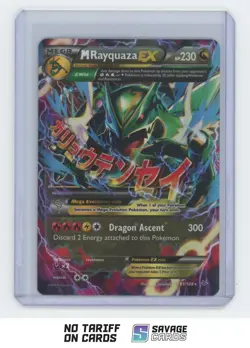 2015 Pokemon XY - Roaring Skies M Rayquaza-EX #61/108 - Image 1