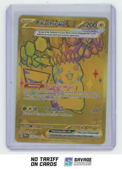 2025 Pokemon SV Prismatic Evolutions Hyper Rare Pikachu ex #179/131 - Image 1