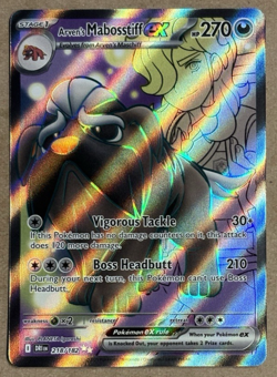 Arven's Mabosstiff Ex Holo Destined Rivals Ultra Rare 218/182 Pokemon TCG - Image 1