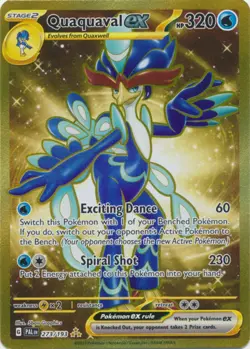 NM-Mint Quaquaval ex - 273/193 - Hyper Rare Pokemon Paldea Evolved - Image 1