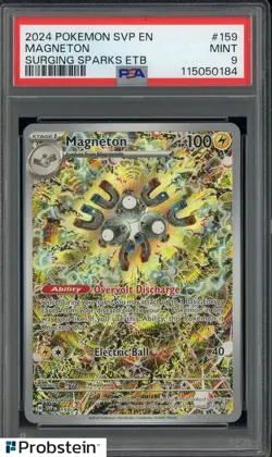 2024 Pokemon Scarlet & Violet Promos Surging Sparks ETB #159 Magneton PSA 9 #1 - Image 1