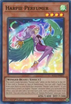Harpie Perfumer - BLC1-EN041 - SILVER Ultra Rare - 1st Edition Yugioh - Image 1