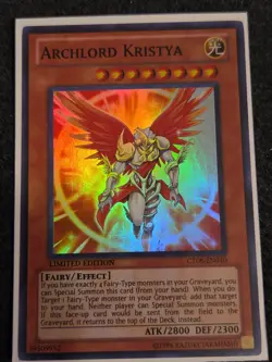 USA Seller Yugioh Archlord Kristya CT08-EN010 Super Rare Limited Edition VLP - Image 1