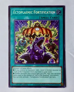 Yu-Gi-Oh! Ectoplasmic Fortification MZMU-EN008 Secret Rare 1st Edition - Image 1