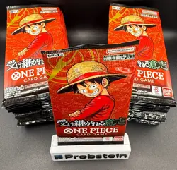 Lot of (50) One Piece TCG Japanese OP-13 Carrying On His Will Booster Packs - Image 1