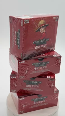 Lot of (4) One Piece TCG OP-13 Carrying On His Will Booster Boxes SEALED - Image 2