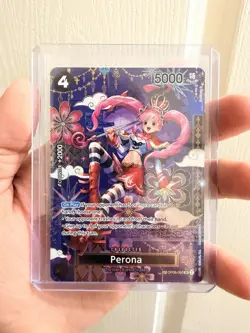 Perona OP06-093 OP14 SP Alternate Art Azure Sea's Seven One Piece Card English - Image 1
