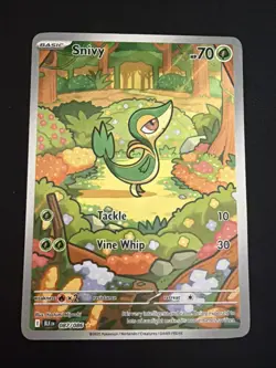 Pokemon TCG Snivy IR Black Bolt English Holo Card 087/086 - Image 1