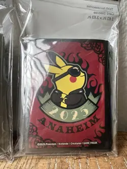 Pokemon World Championships 2025 Anaheim - Set Of 3 Card Sleeves - Image 4