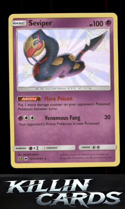 Seviper SV15/SV94 Pokemon Shiny Holo Rare Hidden Fates: Shiny Vault Card NM - Image 1