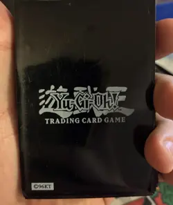55 Original Yu-gi-oh Trading Card Sleeves Vtg Duelist Card Sleeves 96KT Black - Image 3
