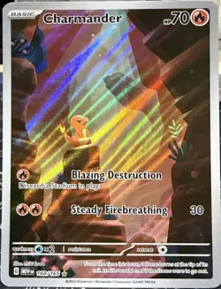 Pokemon Charmander Illustration Rare Holo Card 168/165 Scarlet & Violet 151 - Image 1