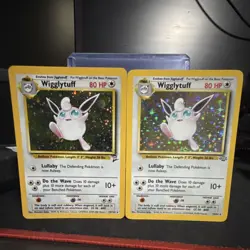Pokemon Jungle Wigglytuff Holo Lot 2 Cards 1999 Wizards of the Coast English - Image 1