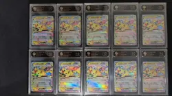 TOC 10 Pristine Pikachu ex 044/193 SV8a Japanese Pokemon Card lot*10 LN05 - Image 1