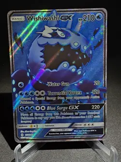 Pokemon Card Wishiwashi GX (Full Art) Ultra Rare SM - Guardians Rising 133/145 - Image 1