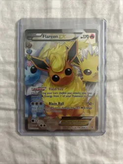 Pokemon TCG Flareon EX Ultra Rare Holo Full Art Card RC28/RC32 Generations - Image 1