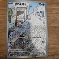 Slowpoke Scarlet & Violet Holo Illustration Card 204/198 Rare Base Set - Image 1