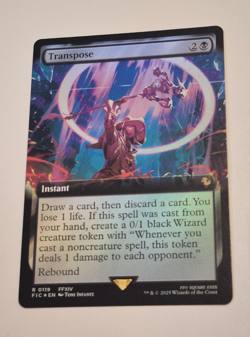 MTG FOIL Transpose (Extended Art ) English FIC #119 Final Fantasy - Image 1